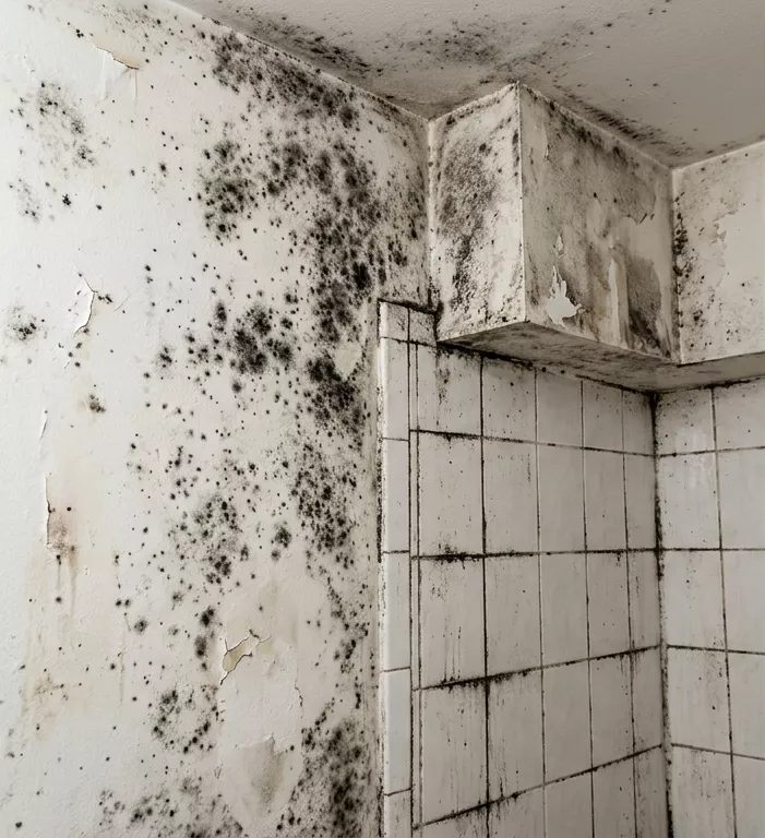 Before water damage remediation - severely flooded property